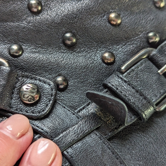 Women's STUART WEITZMAN size 9 leather studded ankle boots - Picture 13 of 13